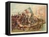 Battle of the Bridge of Arcole, Italy, 1796-null-Framed Stretched Canvas