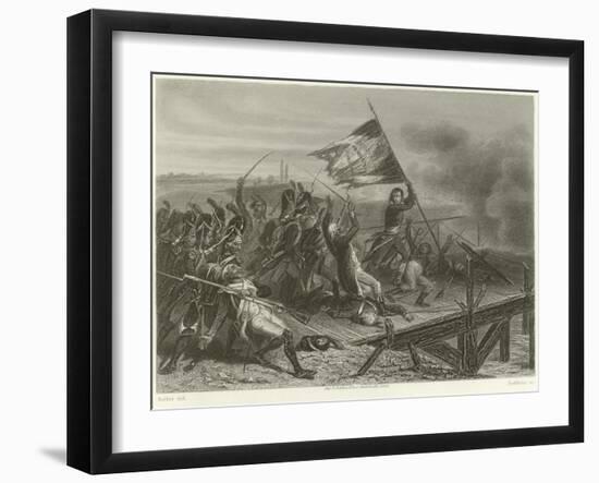 Battle of the Bridge of Arcole-Denis Auguste Marie Raffet-Framed Giclee Print