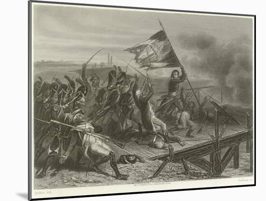 Battle of the Bridge of Arcole-Denis Auguste Marie Raffet-Mounted Giclee Print