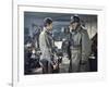 BATTLE OF THE BULGE, 1965 directed by KEN ANNAKIN Charles Bronson and Henry Fonda (photo)-null-Framed Photo