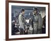 BATTLE OF THE BULGE, 1965 directed by KEN ANNAKIN Charles Bronson and Henry Fonda (photo)-null-Framed Photo