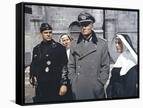 BATTLE OF THE BULGE, 1965 directed by KEN ANNAKIN Robert Shaw (photo)-null-Framed Stretched Canvas