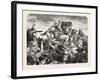 Battle of the Caliph Omar Against the Sassanides-null-Framed Giclee Print