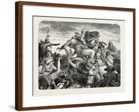 Battle of the Caliph Omar Against the Sassanides-null-Framed Giclee Print