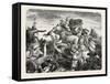 Battle of the Caliph Omar Against the Sassanides-null-Framed Stretched Canvas