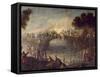 Battle of the Cassano D'Adda Bridge, August 16, 1705-Francesco Monti-Framed Stretched Canvas