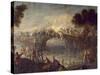 Battle of the Cassano D'Adda Bridge, August 16, 1705-Francesco Monti-Stretched Canvas