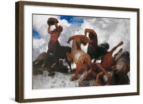 Battle of the Centaurs, 1872-73-Arnold Bocklin-Framed Giclee Print