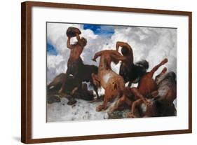 Battle of the Centaurs, 1872-73-Arnold Bocklin-Framed Giclee Print