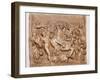 Battle of the Centaurs and Lapiths or Centauromachia-Michelangelo Buonarroti-Framed Photo