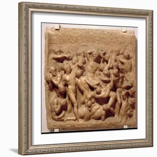 Battle of the Centaurs-Michelangelo Buonarroti-Framed Giclee Print