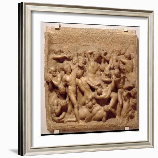 Battle of the Centaurs-Michelangelo Buonarroti-Framed Giclee Print