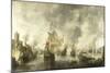 Battle of the Combined Venetian and Dutch Fleets Against the Turks in the Bay of Foya-Abraham Beerstraten-Mounted Art Print