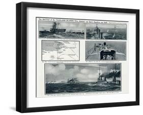 Battle of the Falkland Islands-G.h. Davis-Framed Art Print