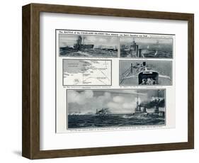 Battle of the Falkland Islands-G.h. Davis-Framed Art Print