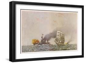 Battle of the Falklands-null-Framed Art Print