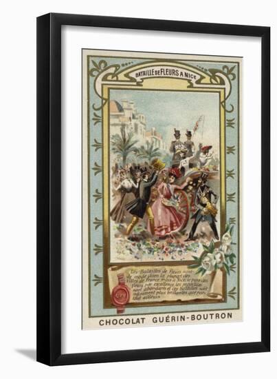 Battle of the Flowers in Nice-null-Framed Giclee Print