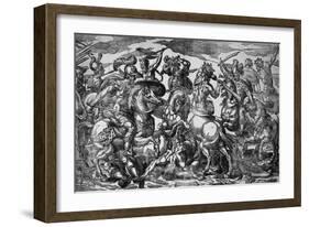 Battle of the Lapiths and Centaurs, C.1600-Geronima Cagnaccia Parasole-Framed Giclee Print