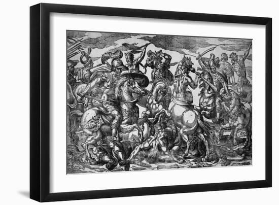 Battle of the Lapiths and Centaurs, C.1600-Geronima Cagnaccia Parasole-Framed Giclee Print