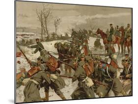 Battle of the Lisaine, Franco-Prussian War, 15-17 January 1871-Georg Koch-Mounted Giclee Print