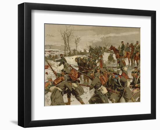 Battle of the Lisaine, Franco-Prussian War, 15-17 January 1871-Georg Koch-Framed Giclee Print