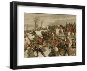 Battle of the Lisaine, Franco-Prussian War, 15-17 January 1871-Georg Koch-Framed Giclee Print