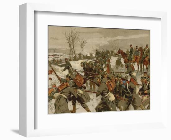 Battle of the Lisaine, Franco-Prussian War, 15-17 January 1871-Georg Koch-Framed Giclee Print