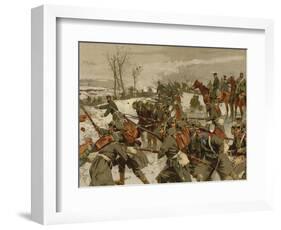 Battle of the Lisaine, Franco-Prussian War, 15-17 January 1871-Georg Koch-Framed Giclee Print