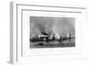 Battle of the 'Monitor' and the 'Merrimack, Hampton Roads, Virginia, 9 March 1862 (1862-186)-J Davies-Framed Giclee Print