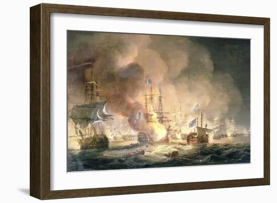 Battle of the Nile, 1st August 1798 at 10Pm, 1834-Thomas Luny-Framed Giclee Print