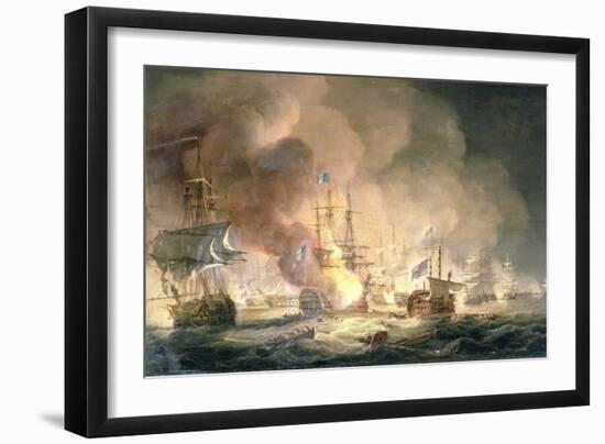 Battle of the Nile, 1st August 1798 at 10Pm, 1834-Thomas Luny-Framed Giclee Print