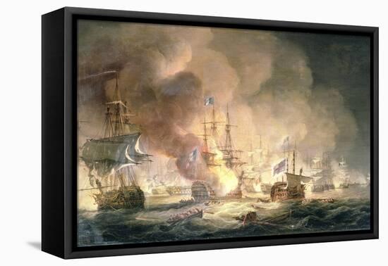 Battle of the Nile, 1st August 1798 at 10Pm, 1834-Thomas Luny-Framed Stretched Canvas