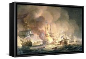 Battle of the Nile, 1st August 1798 at 10Pm, 1834-Thomas Luny-Framed Stretched Canvas