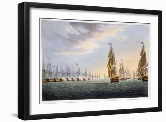 Battle of the Nile, August 1st 1798 (1816)-Thomas Sutherland-Framed Giclee Print