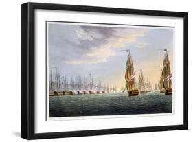 Battle of the Nile, August 1st 1798 (1816)-Thomas Sutherland-Framed Giclee Print