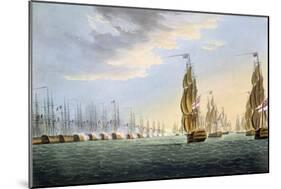Battle of the Nile, August 1st 1798, for J. Jenkins's "Naval Achievements"-Thomas Whitcombe-Mounted Giclee Print