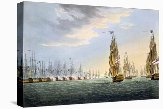 Battle of the Nile, August 1st 1798, for J. Jenkins's "Naval Achievements"-Thomas Whitcombe-Stretched Canvas