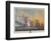 'Battle of the Nile', c1799-Nicholas Pocock-Framed Giclee Print