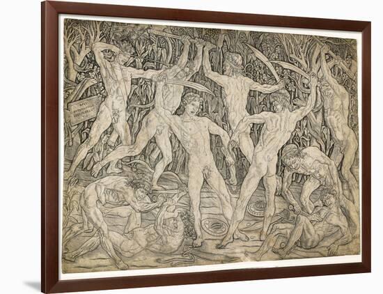 Battle of the Nudes, C. 1470-Antonio Pollaiuolo-Framed Giclee Print