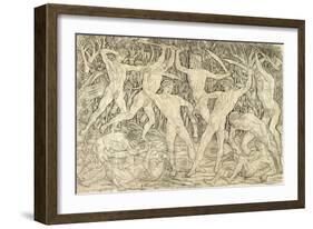 Battle of the Nudes-Antonio Del Pollaiolo-Framed Giclee Print