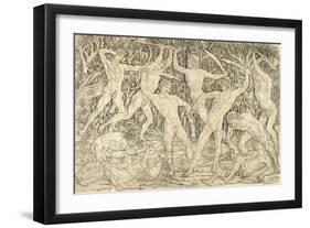 Battle of the Nudes-Antonio Del Pollaiolo-Framed Giclee Print