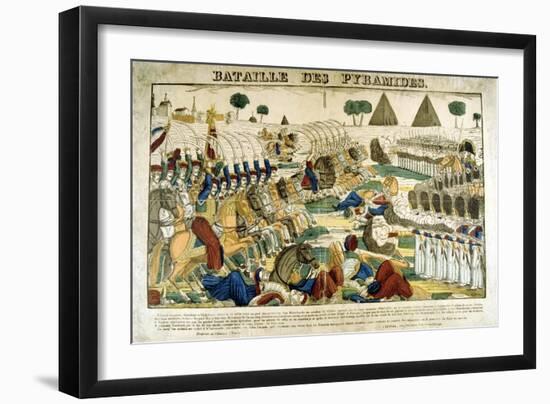 Battle of the Pyramids, 21 June, 1798-Francois Georgin-Framed Giclee Print