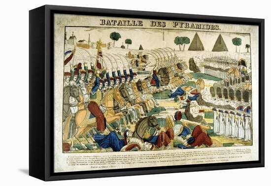 Battle of the Pyramids, 21 June, 1798-Francois Georgin-Framed Stretched Canvas