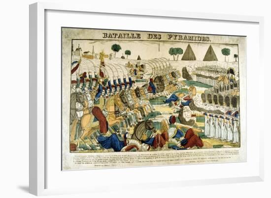 Battle of the Pyramids, 21 June, 1798-Francois Georgin-Framed Giclee Print