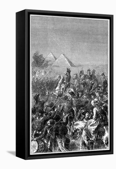 Battle of the Pyramids, 21st July 1798-Barbant-Framed Stretched Canvas