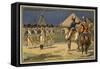 Battle of the Pyramids, Egypt, 21 July 1798-null-Framed Stretched Canvas