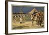 Battle of the Pyramids, Egypt, 21 July 1798-null-Framed Giclee Print