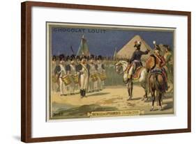 Battle of the Pyramids, Egypt, 21 July 1798-null-Framed Giclee Print