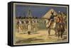 Battle of the Pyramids, Egypt, 21 July 1798-null-Framed Stretched Canvas