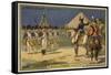 Battle of the Pyramids, Egypt, 21 July 1798-null-Framed Stretched Canvas